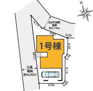 向山4丁目・新築戸建の区画図