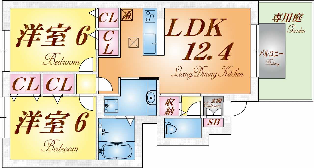すずらんハイツの間取り