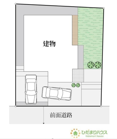 【区画図】 | つくば市みどりの中央　中古戸建 | 天然芝のお庭付き！