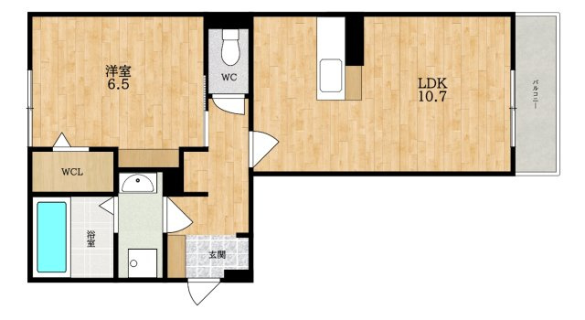 アヴニール西九条の間取り