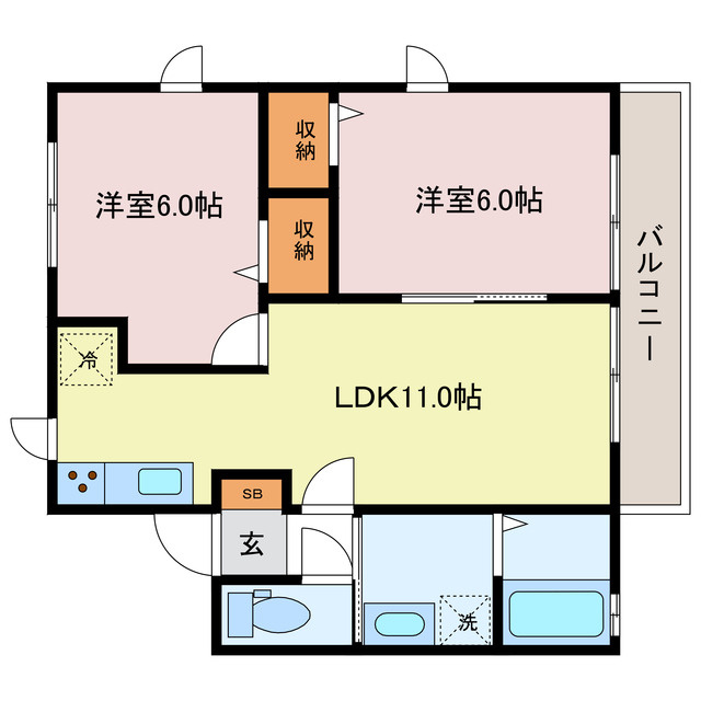 ハイム城山の間取り