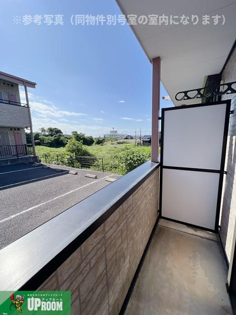 二の宮ハイツのバルコニー