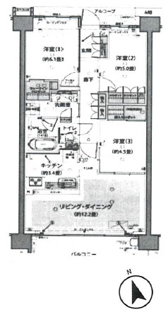 【間取り】 | シャリエ朝霞グランフィールド