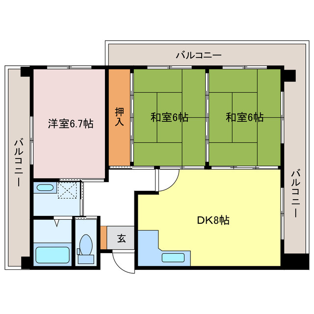 クリーンピア広畑夢前川の間取り