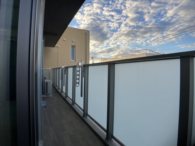 CLIVIA八幡のバルコニー