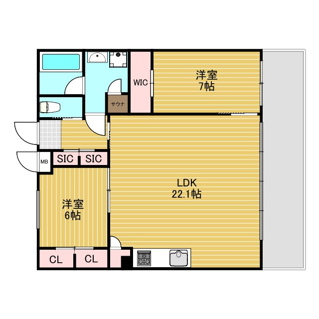 プレジオ東三国の間取り