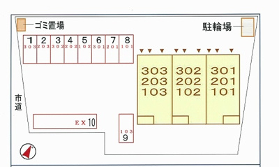【区画図】 | ハーモニー | 駐車場
