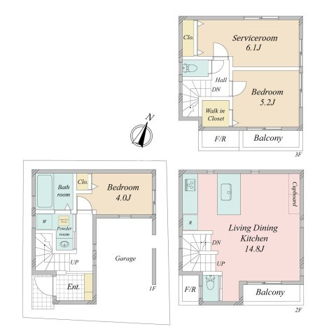 文京区大塚５丁目戸建の間取り