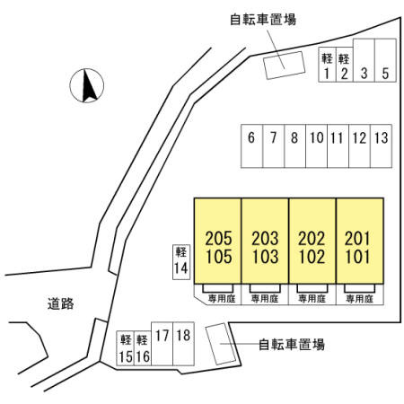 ソラーナ長崎の区画図