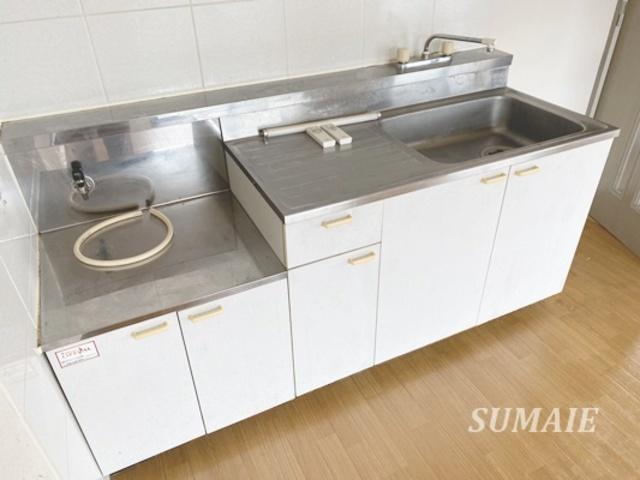 ラ・ルミエールのキッチン|ガスコンロ設置可能キッチン！