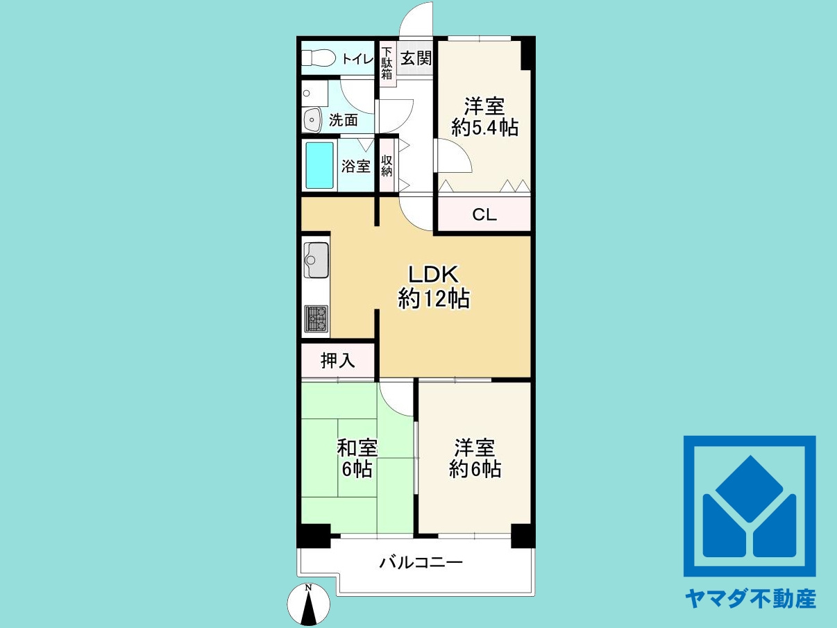 コープ野村京都南の間取り