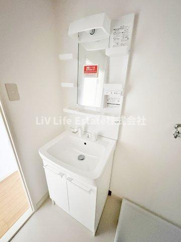 斗米第２マンションの洗面所