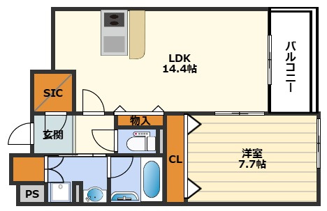 グレンパーク梅田北の間取り