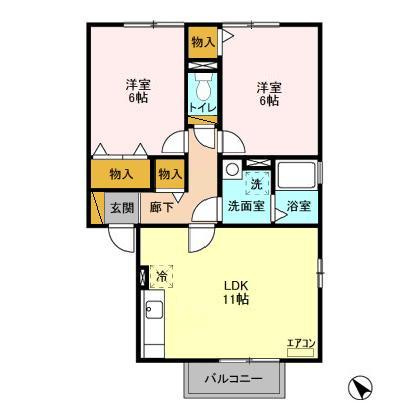 ハイツマールコリーナの間取り|間取図