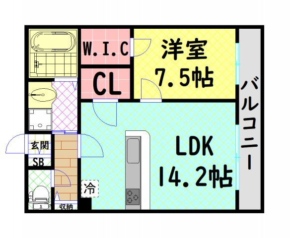 【間取り】 | ルクレ阿波座レジデンス