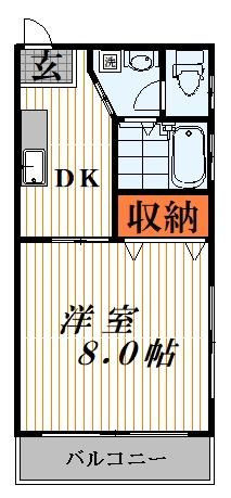 エリアＧＯの間取り|間取りです。