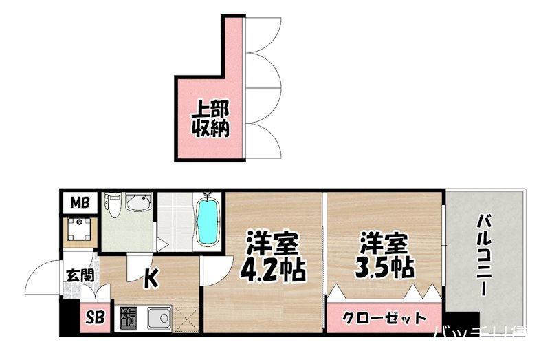 No60 V-TOWER の間取り