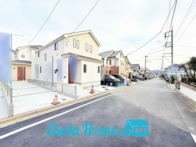あきる野秋留　全6棟　F号棟の前面道路含む現地写真