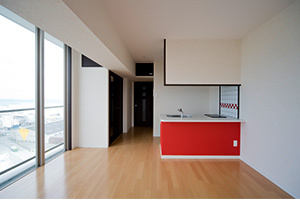 No.70 HARBOR SOUTH TOWERの居間・リビング