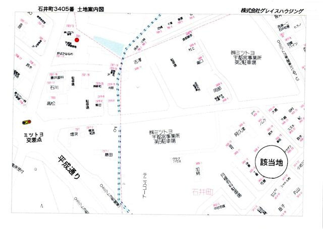 宇都宮市石井町　192.00㎡　売地の地図