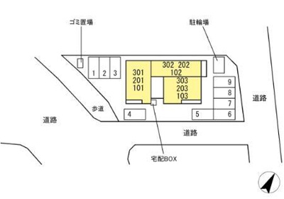 【駐車場】 | Cherie Maison明野(ｼｪﾘｰ ﾒｿﾞﾝ)