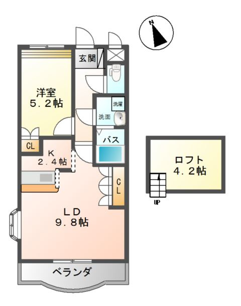 サイネリア－ＫⅡの間取り