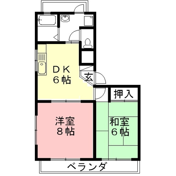 けやきハイツの間取り
