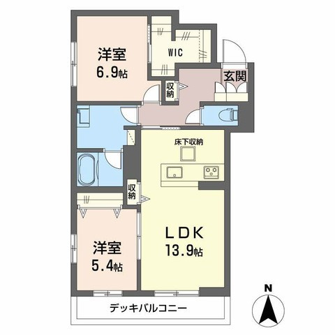 シャーメゾン王寺ノース1の間取り