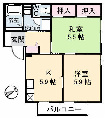 【間取り】 | ディアスすぎ　Ｂ棟