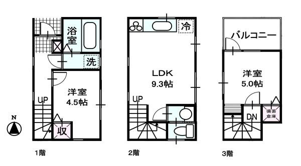 横浜市南区清水ケ丘の新築一戸建の間取り
