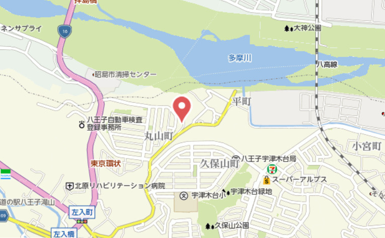 祝成約済み　八王子市　丸山町　中古戸建の地図|～仲介手数料無料☆八王子ひなた不動産～八王子市丸山町　中古戸建