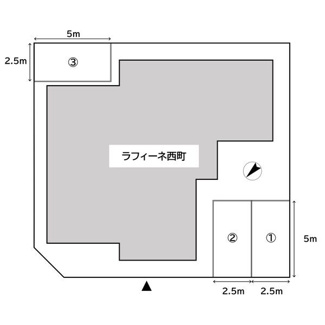 【区画図】 | ラフィーネ西町