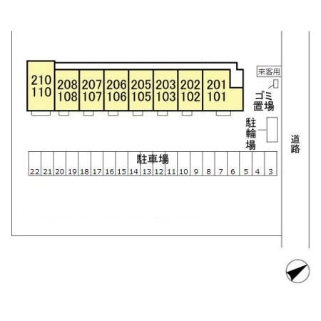 メイプルの区画図|配置図