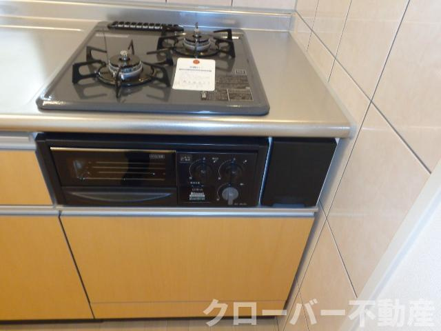 ブルーコスモのキッチン|２口コンロ付