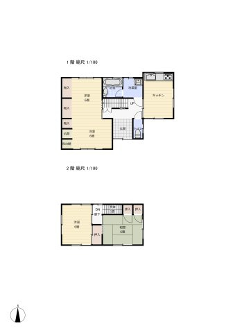 神前リノベーション戸建の間取り