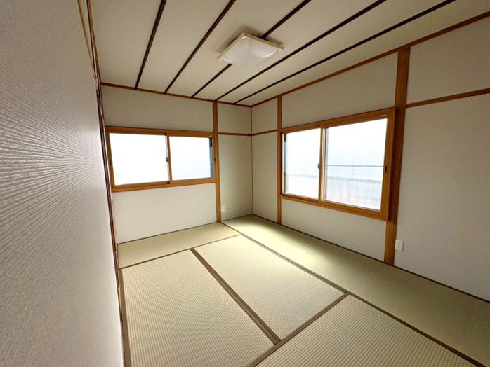 神前リノベーション戸建の和室|２階和室。