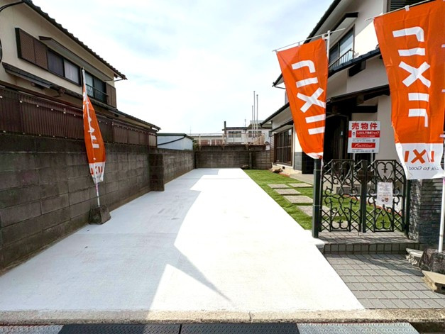 神前リノベーション戸建の外観|オープン外構