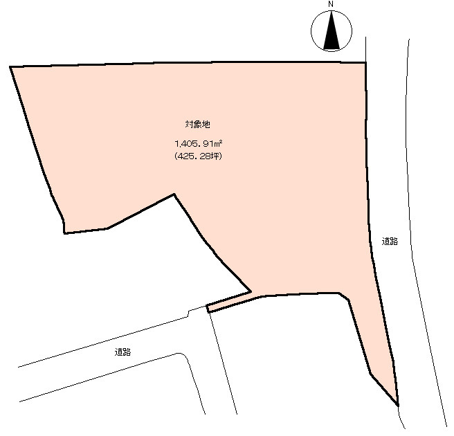 熱海市　西山町の土地図