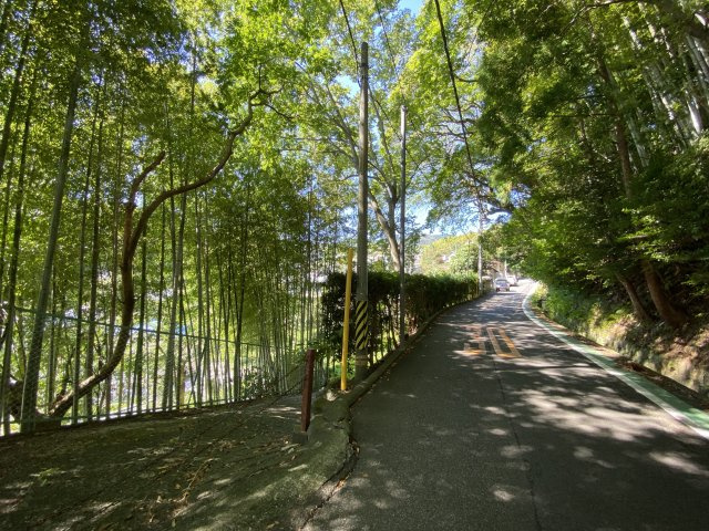 熱海市　西山町の前面道路含む現地写真