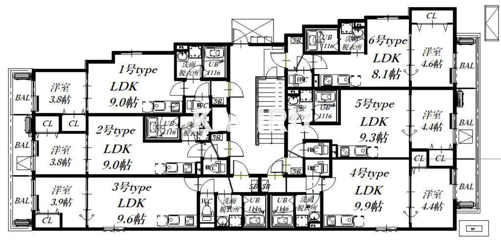 Ｄ　ｐｏｒｔａ　ａｎｎｅｘの区画図