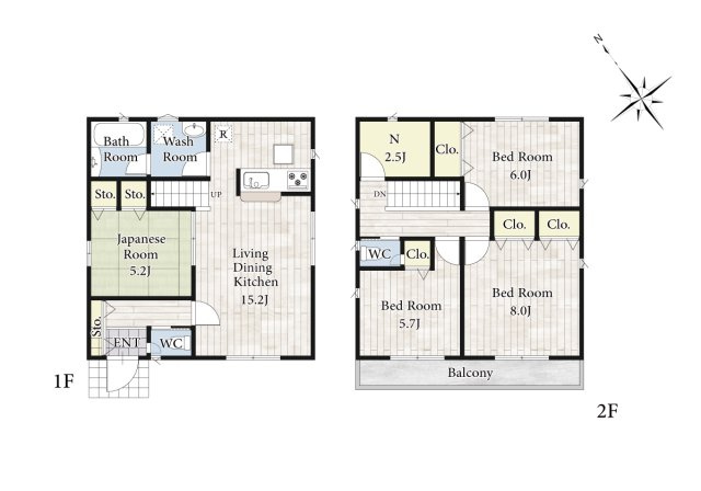 【間取り】 | 開放感のある、閑静な住宅街に位置しています。
見学・ご相談等、お気軽にご連絡下さい。