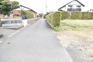 【前面道路含む現地写真】 | 鹿屋市田淵町　売地(全2筆）