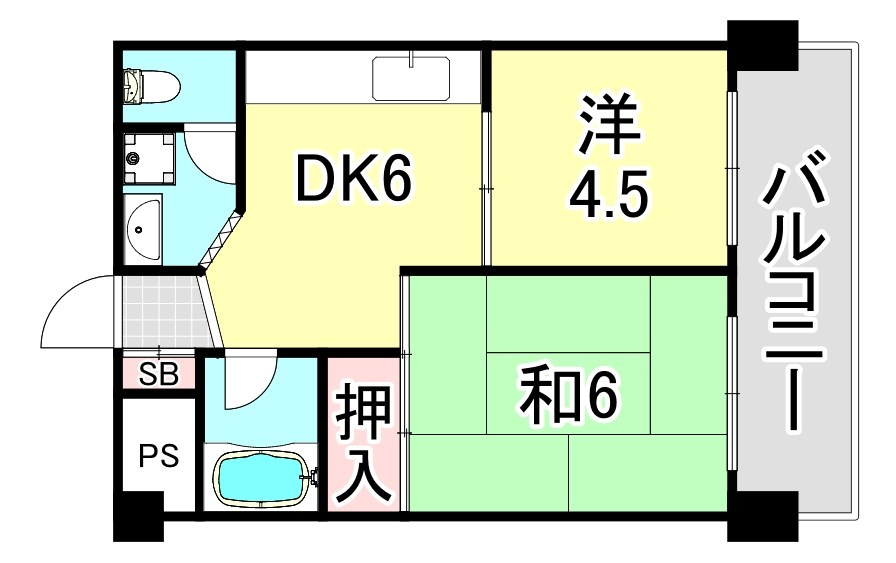 ドムール板宿の間取り