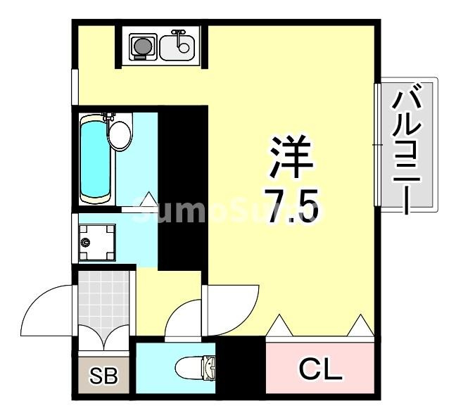 プランドール湊川の間取り