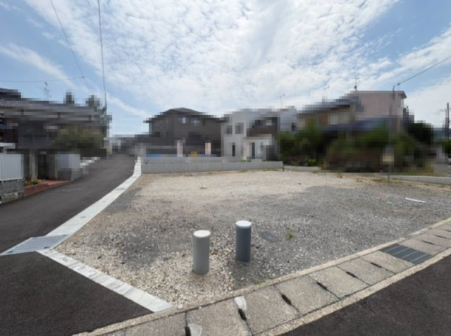 長岡京市長岡1丁目の外観|開放感ある角地の土地です。