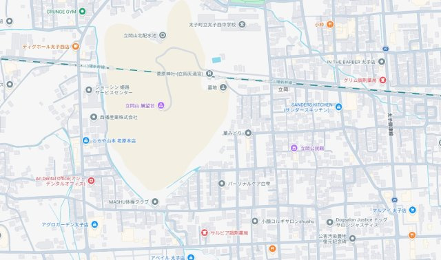 揖保郡太子町立岡　新築一戸建ての地図