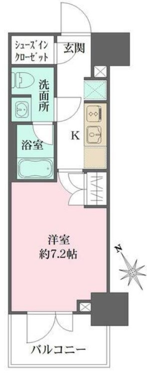 ルフォンプログレ四谷の間取り