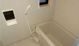 落ち着いた空間のお風呂です