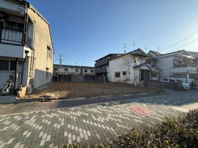 【前面道路含む現地写真】 | 【プレイワーク池上町】ガレージ×オフィス・収益物件・2戸1新築用地 | 前面道路含む現地写真です