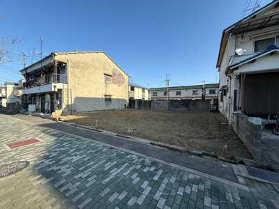 【前面道路含む現地写真】 | 【プレイワーク池上町】ガレージ×オフィス・収益物件・2戸1新築用地 | 前面道路含む現地写真です